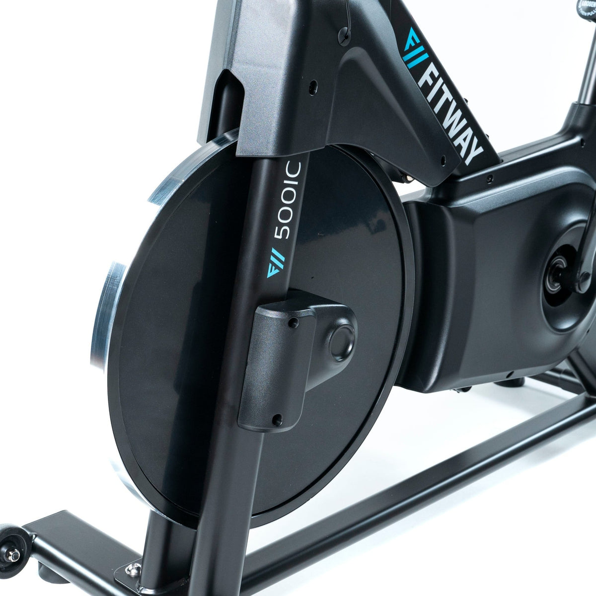 FitWay Equip. 500IC Indoor Cycle wheels view 