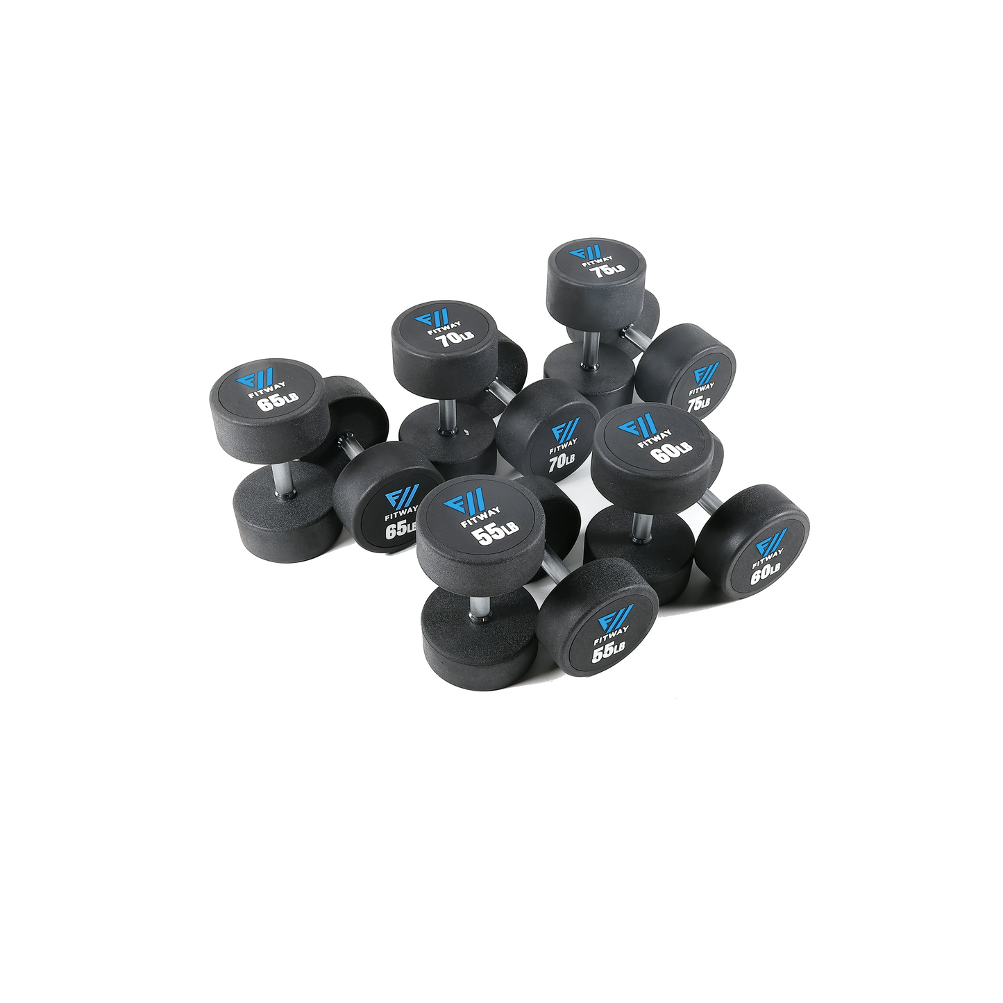 Fitway Pro Commercial Dumbbells 55-75LB Set