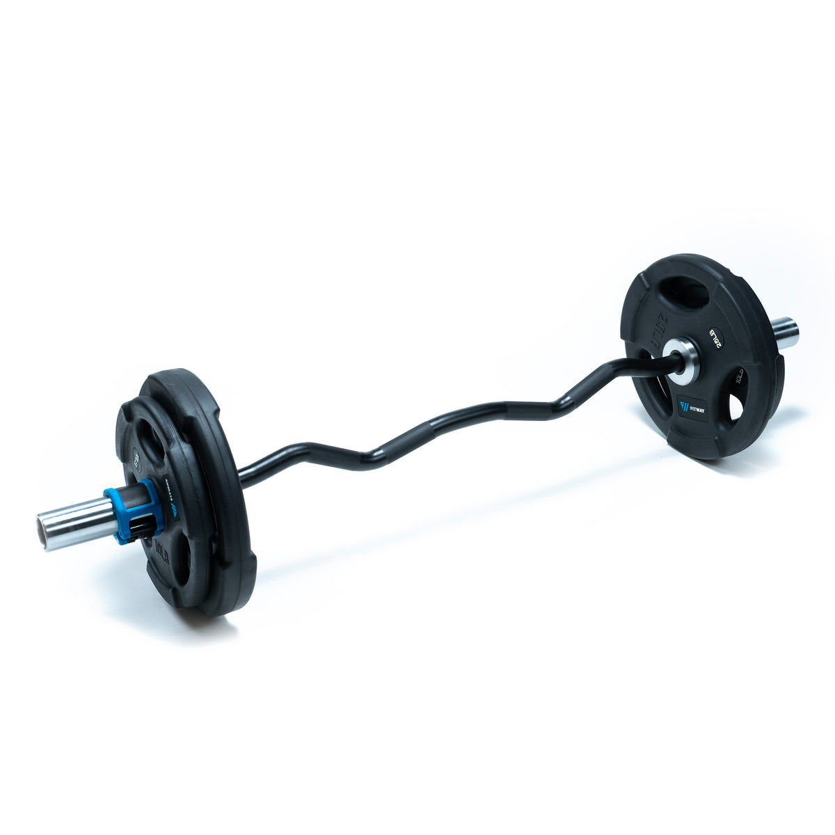 FitWay Equip. Curl Bar &amp; Weight Plate Package 