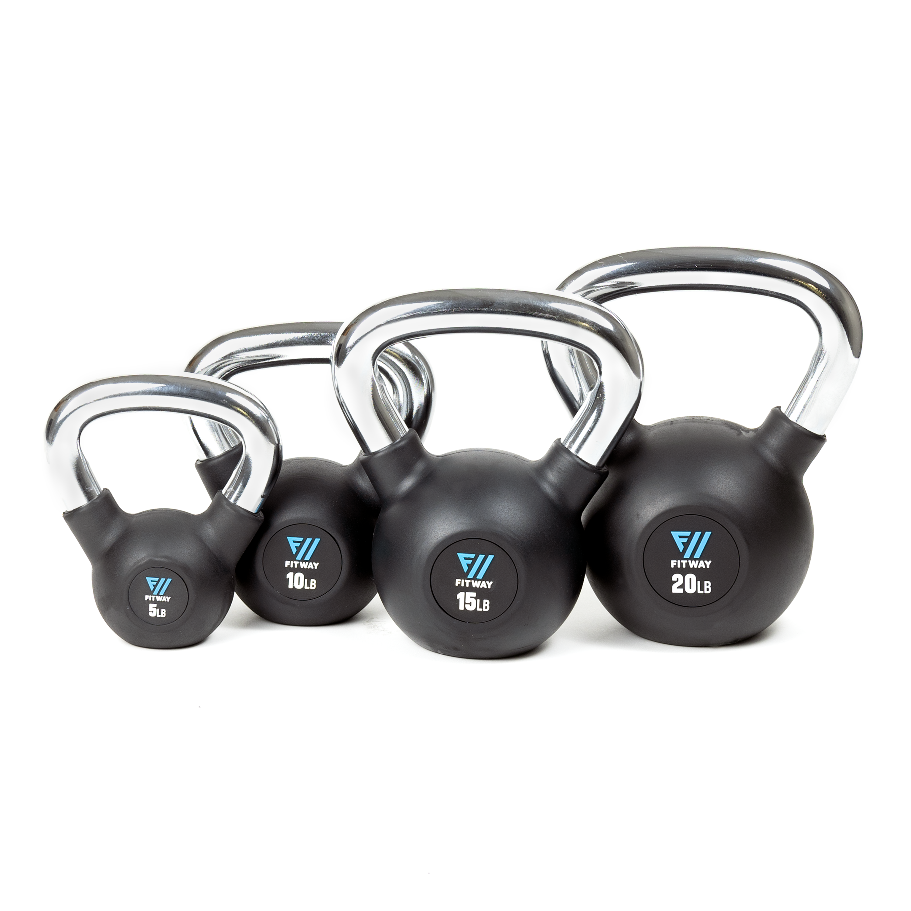 Fitway Rubber Coated Kettlebell