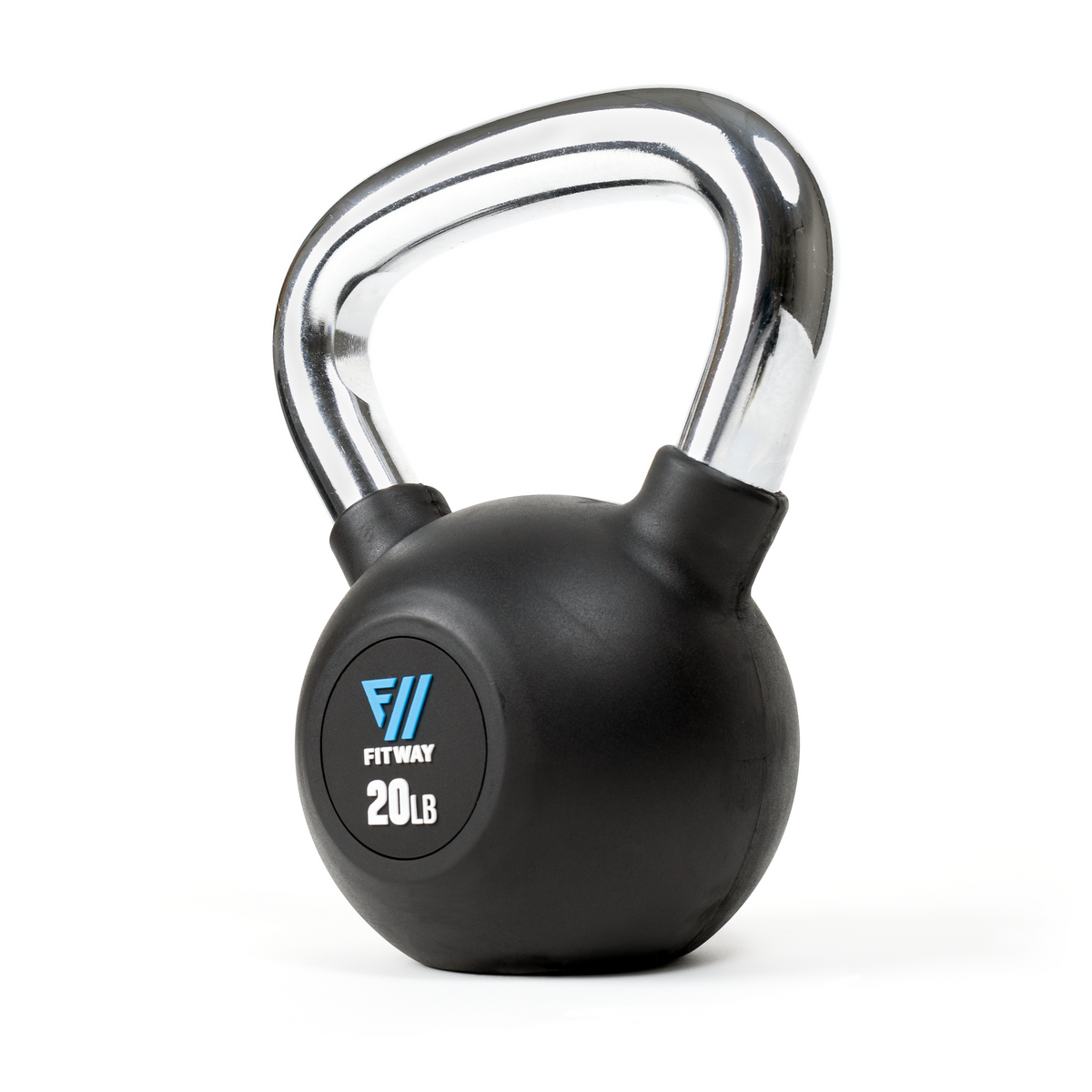 FitWay Equip. Rubber Coated 30lb Kettlebell