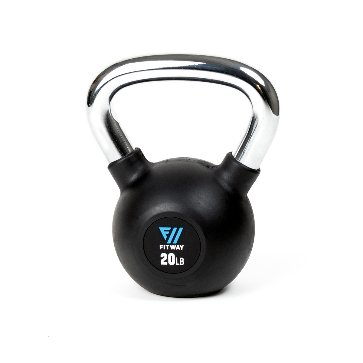 FitWay Equip. Rubber Coated 35lb Kettlebell