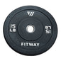 Fitway 15lb Olympic Rubber Bumper Plate 