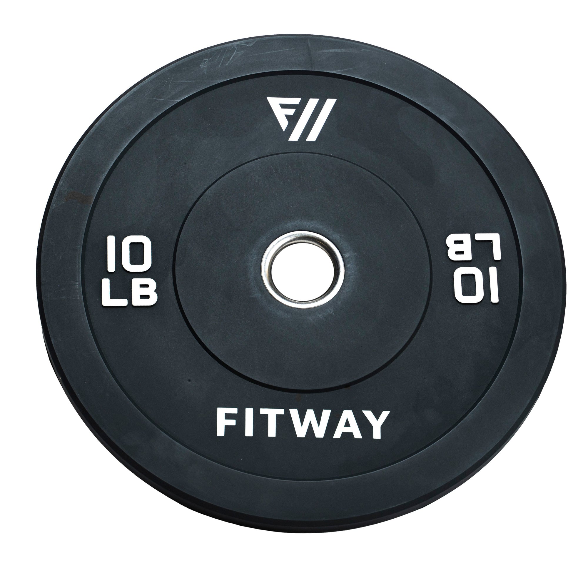 FitWay Equip. 10lb Olympic Rubber Bumper Plate
