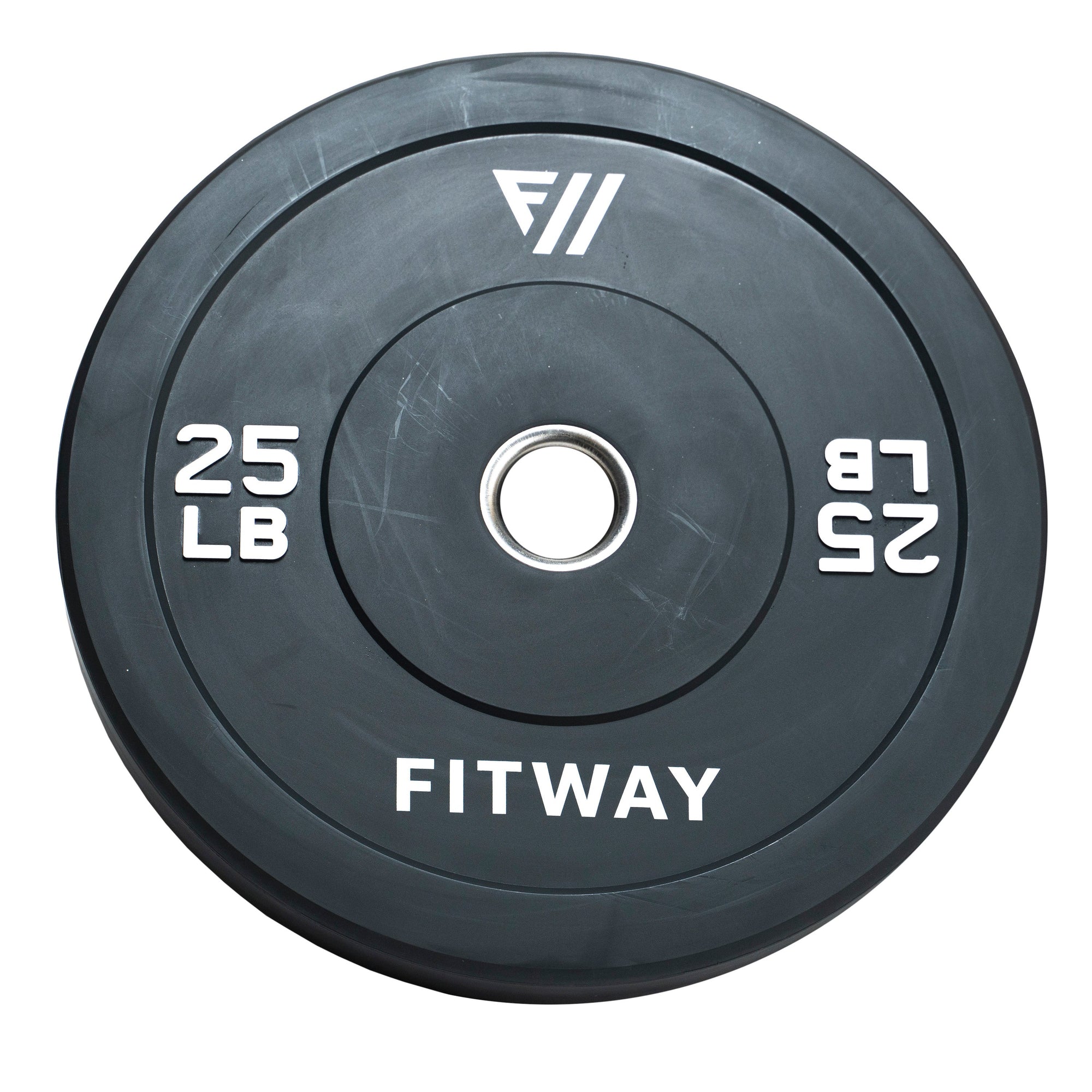 FitWay Equip. 25lb Olympic Rubber Bumper Plate