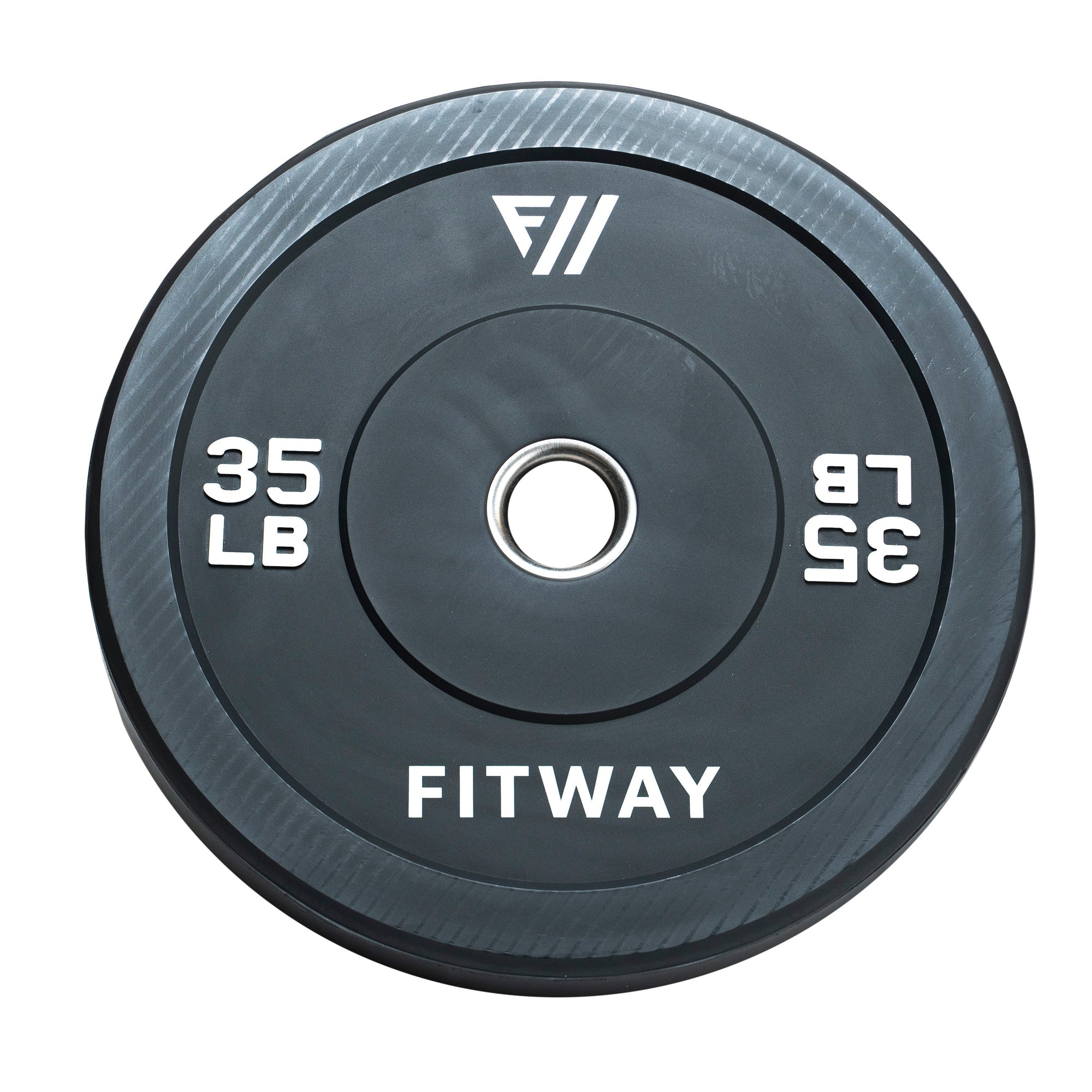 FitWay Equip. 35lb Olympic Rubber Bumper Plate