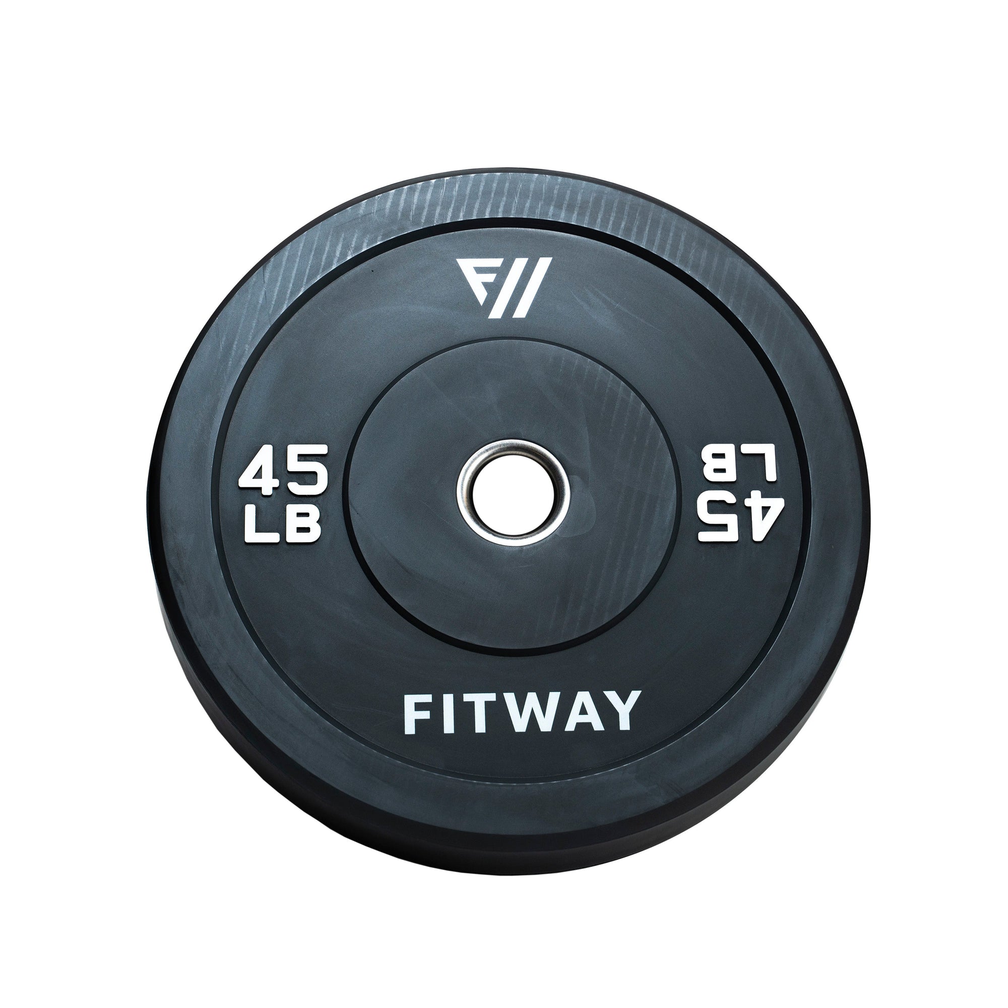 FitWay Equip. 45lb Olympic Rubber Bumper Plate