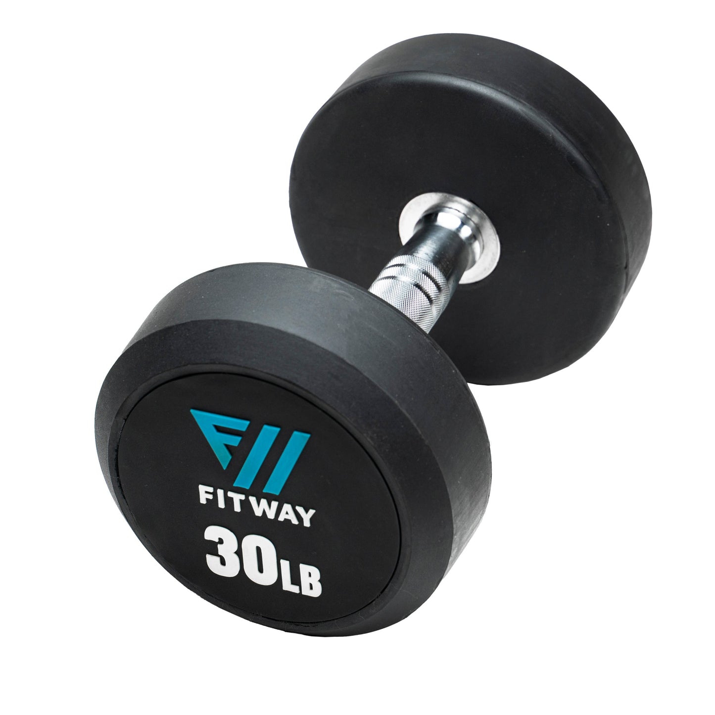 FitWay Equip. Commercial Rubber Dumbbell Set, 5lb - 50lb 