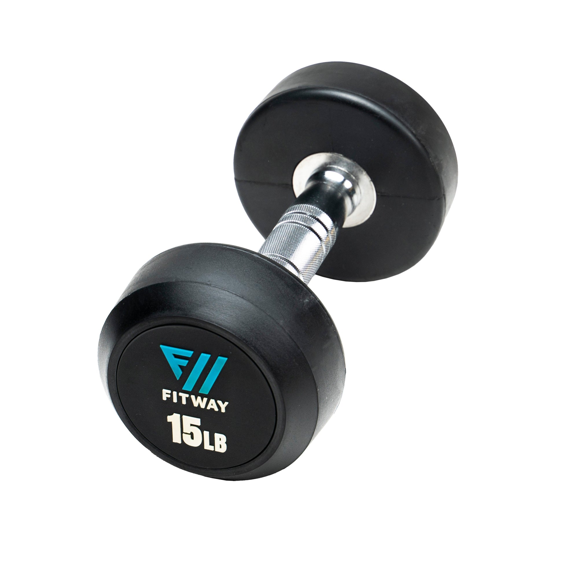 FitWay Equip. Commercial Rubber Dumbbell Set, 5lb - 50lb 